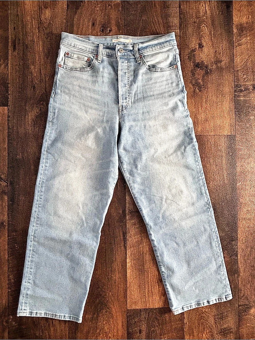 Levi's Ribcage Straight Ankle Straight Leg Jeans Waist 30 Blue